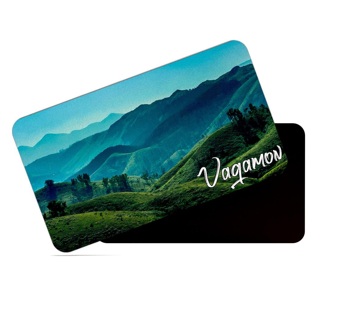 dhcrafts Multicolor Kerala Vagamon Design Rectangular Rubber Matte Finish Fridge Magnet / Magnetic Card Pack of 1 (8.6cm x 5.4cm)
